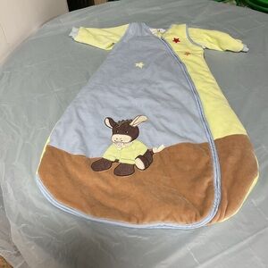 Sterntaler Yellow and Blue Sleep Sack with Donkey Motif
